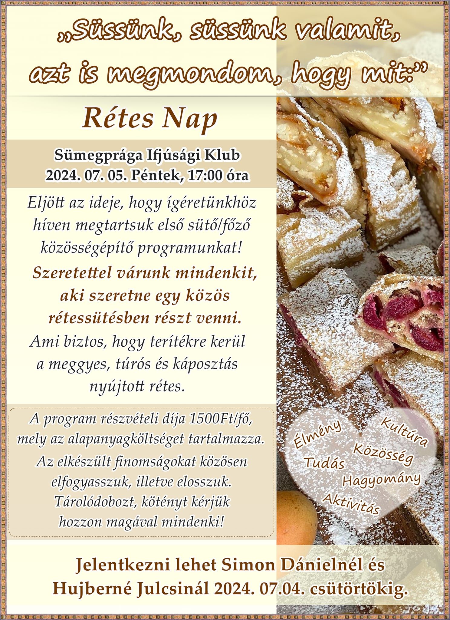 Rétes nap Sümegprágán 