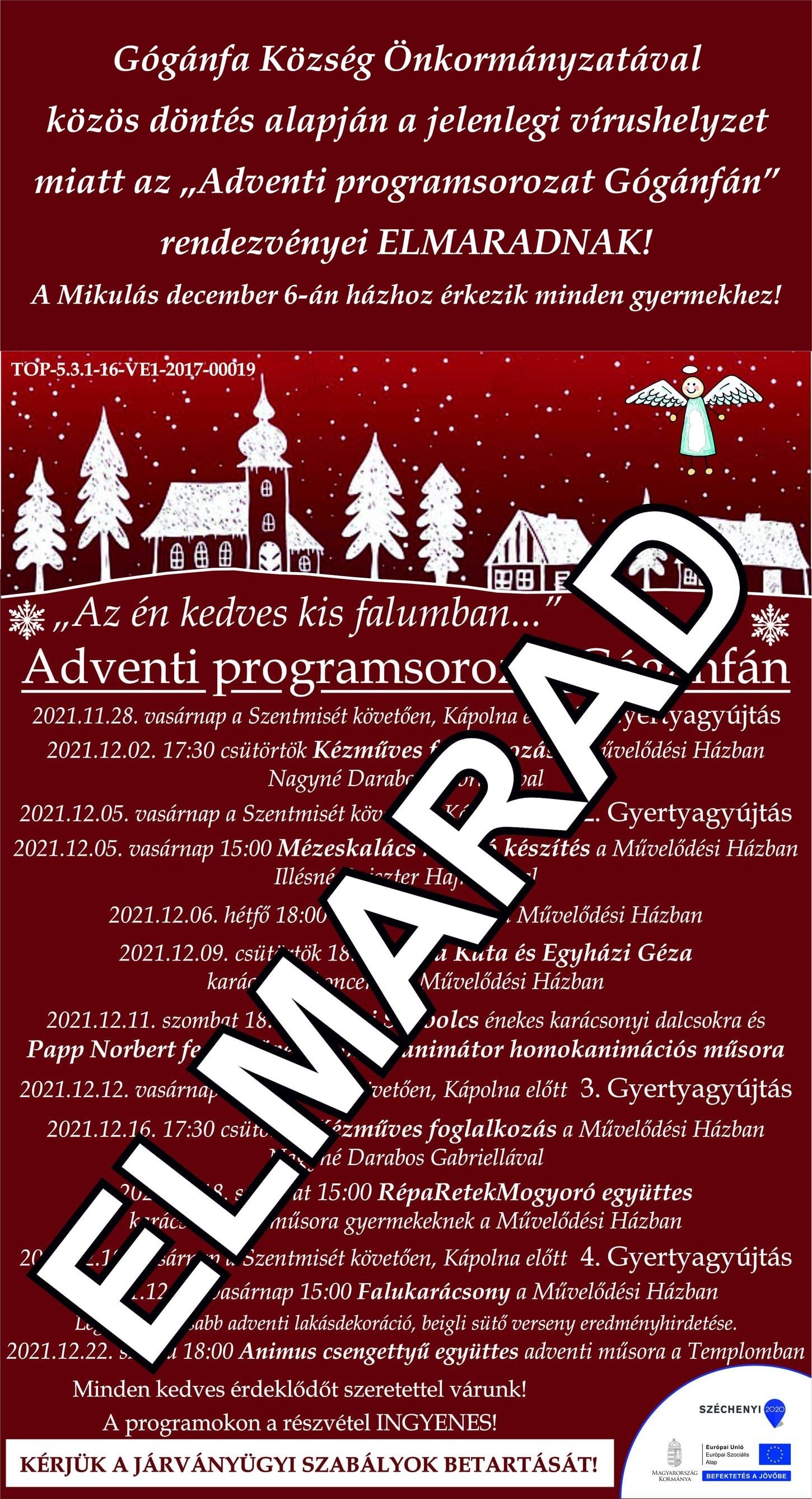 ELMARAD!-Advent Gógánfán: Janza Kata és Egyházi Géza karácsonyi köncertje
