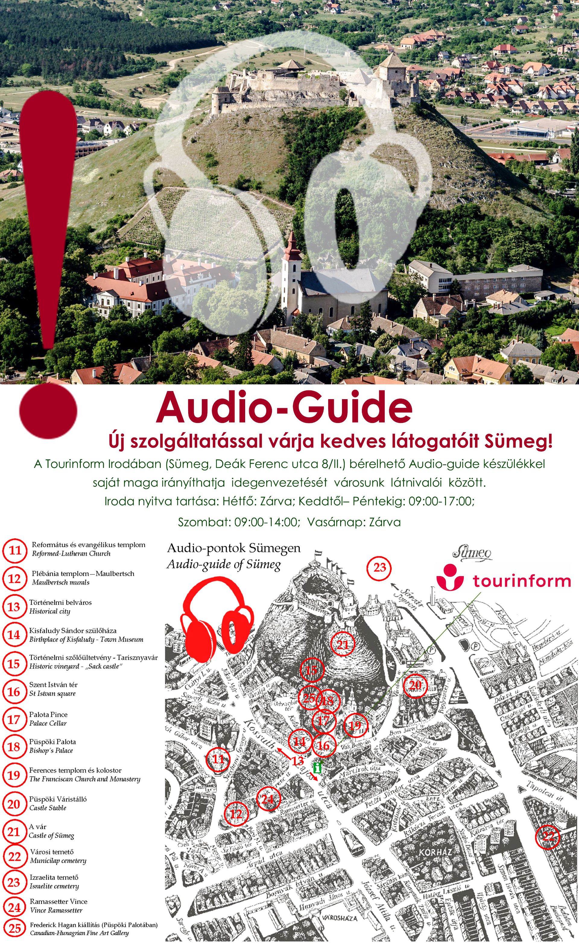 Bérelhető Audio-guide készülék