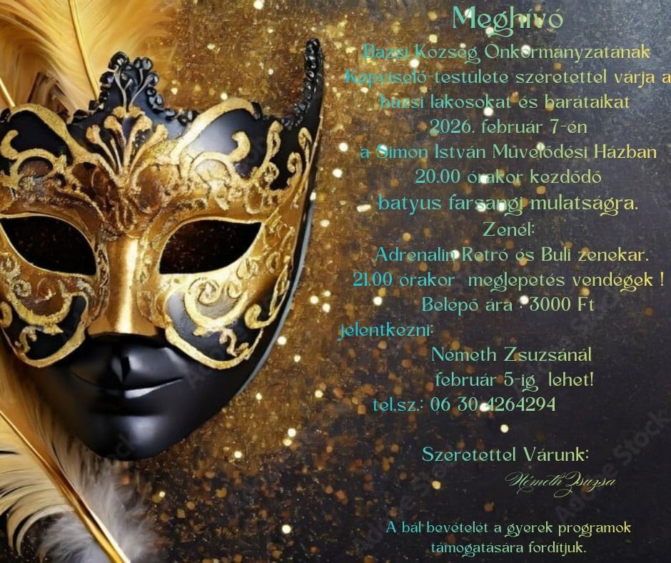 Batyus farsangi mulatság Bazsiban