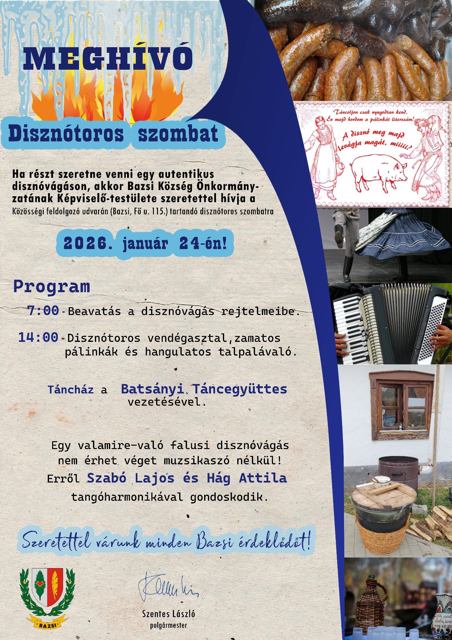 Disznótoros szombat Bazsiban