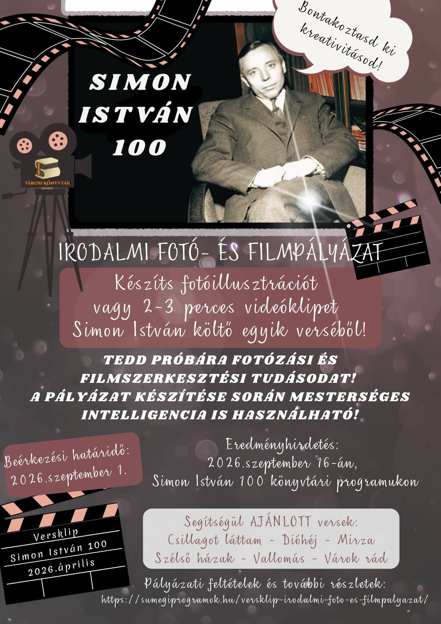 Simon István 100 - fotó és filmpályázat
