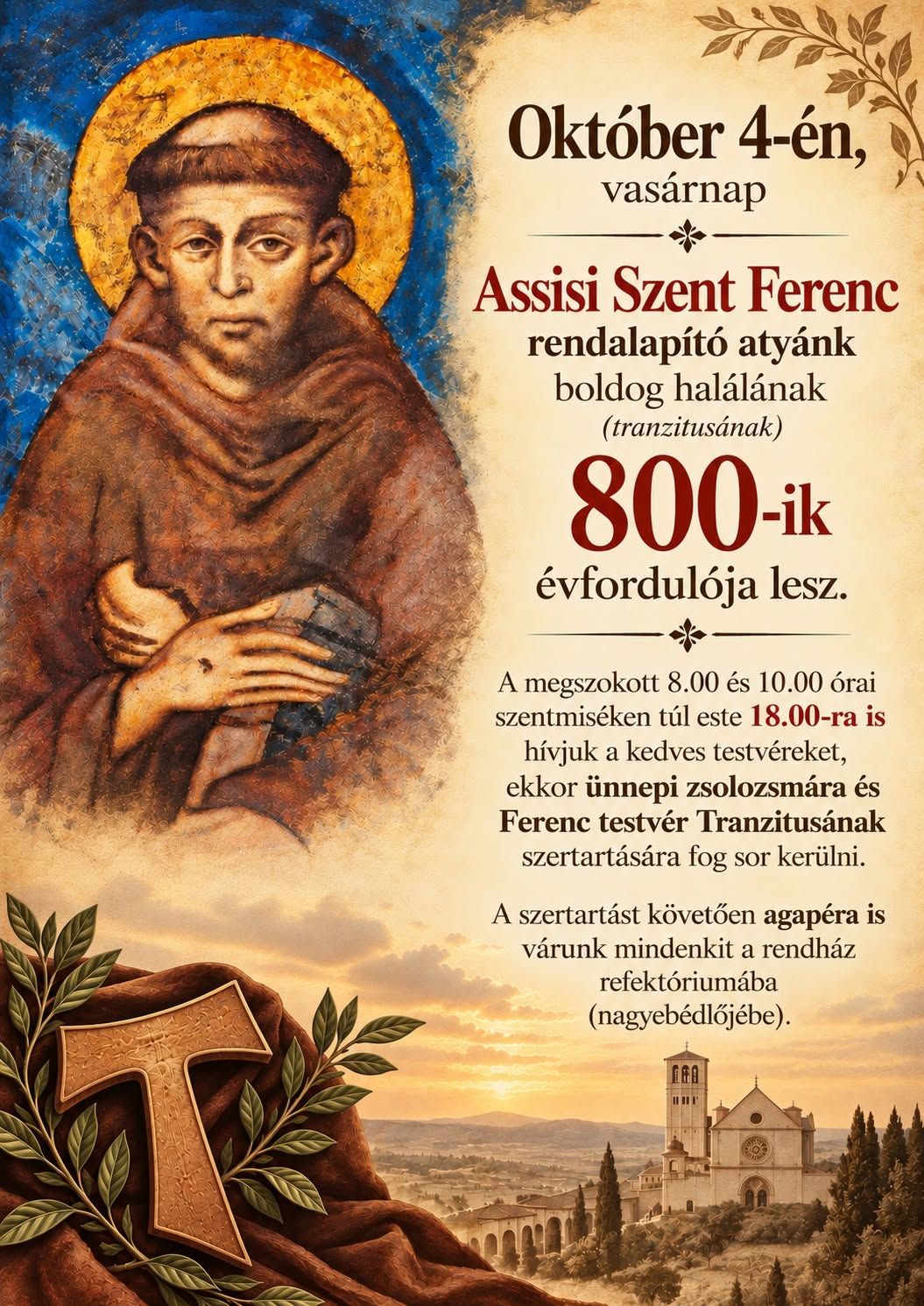 Assziszi Szent Ferenc 800.