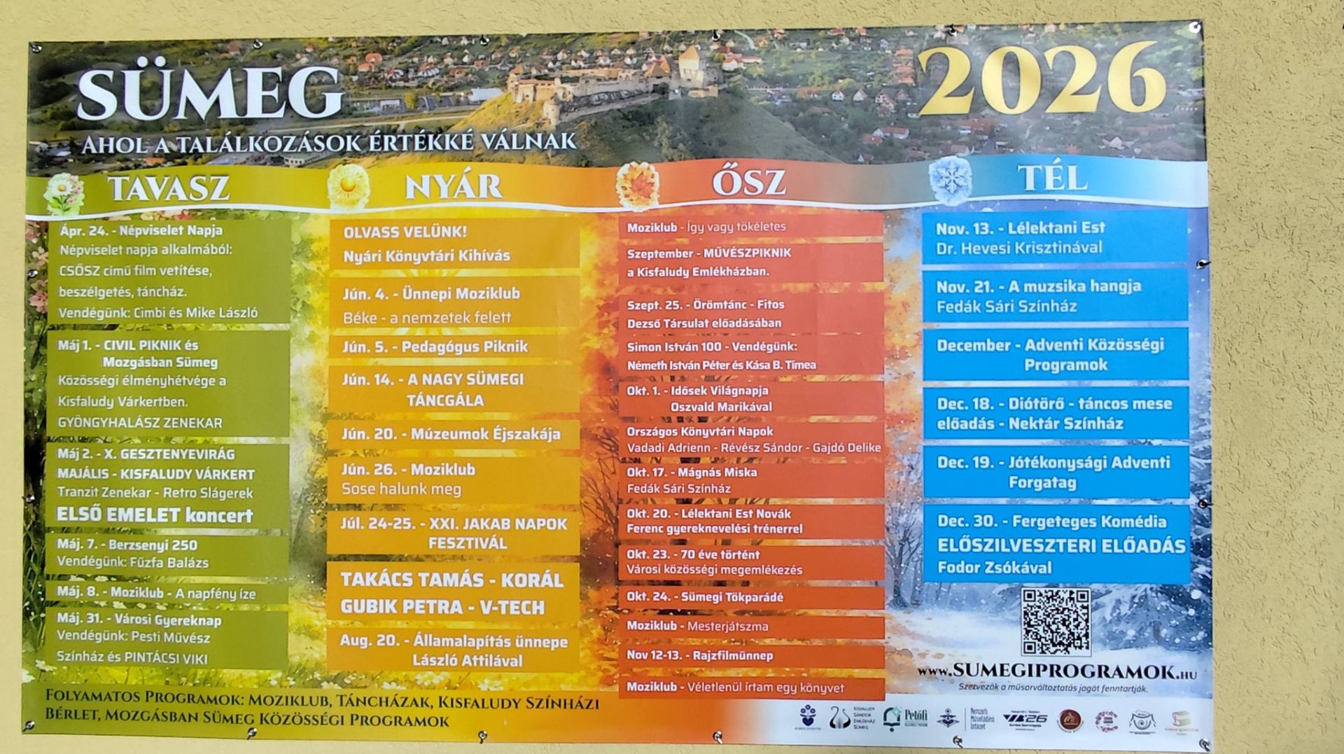 Sümegi programok 2026