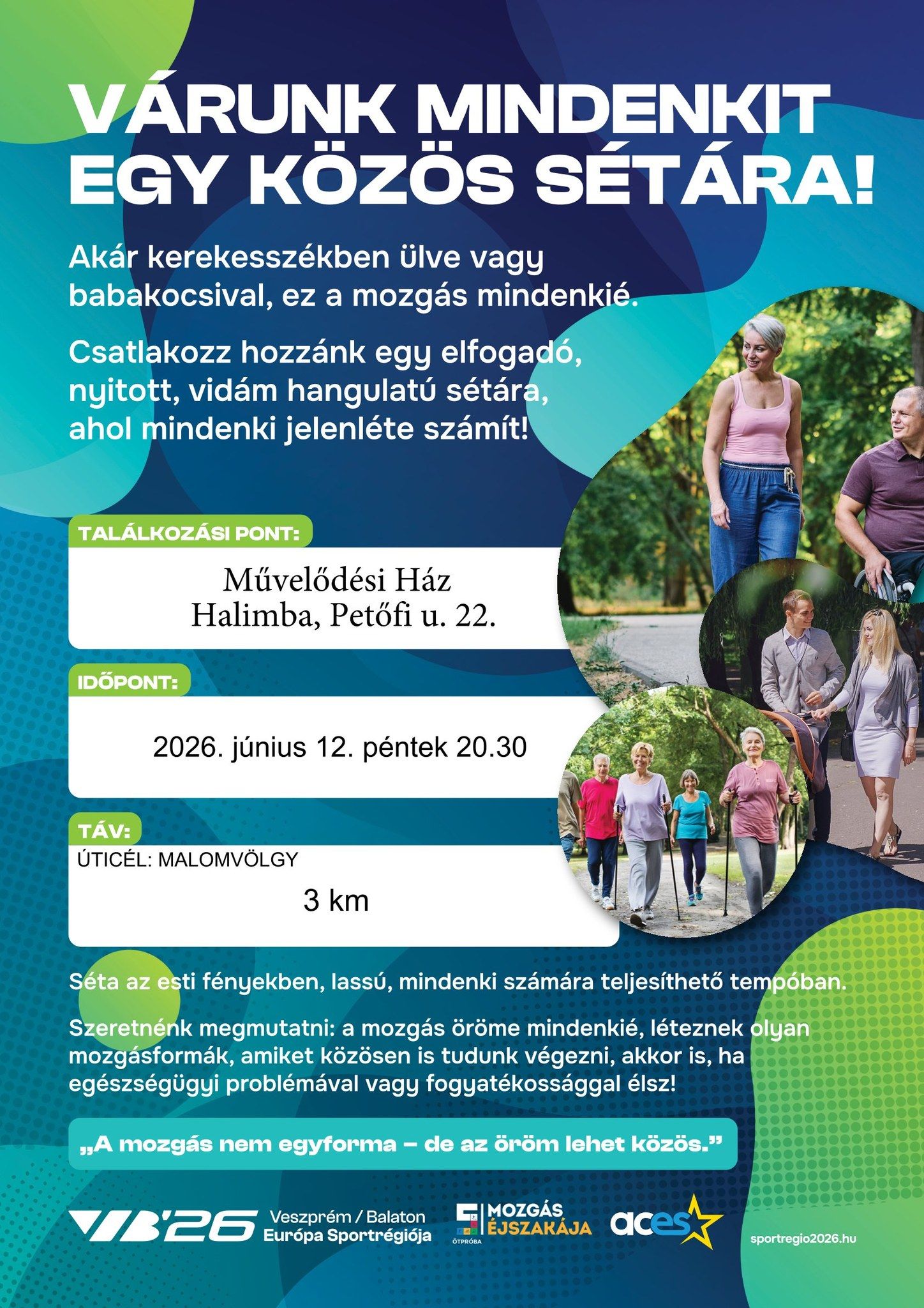 Közös séta Halimbán
