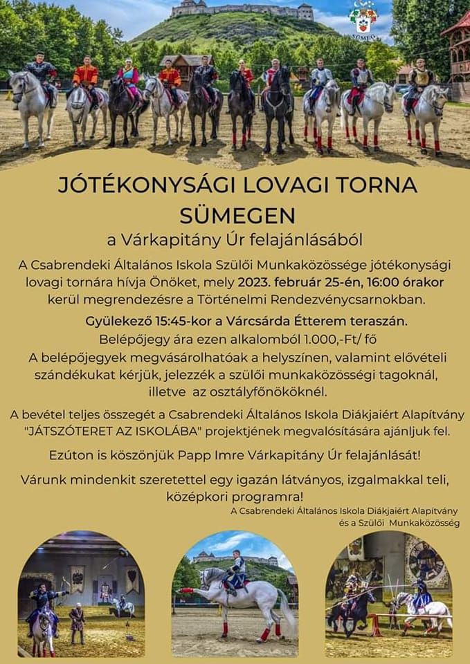 Jótékonysági LOVAGI TORNA