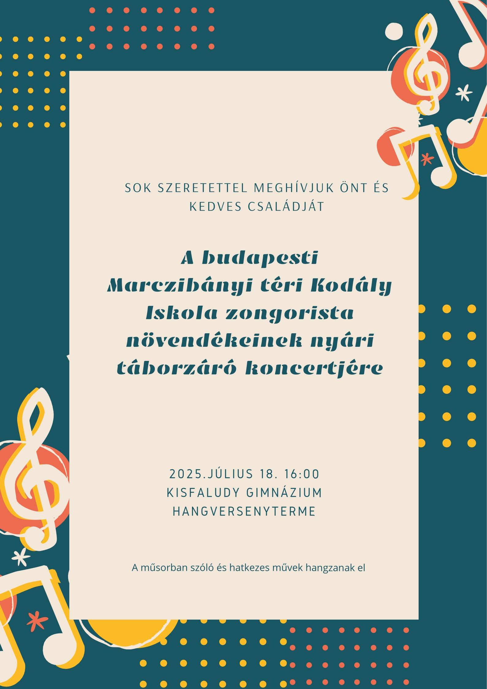 Nyári táborzáró koncert