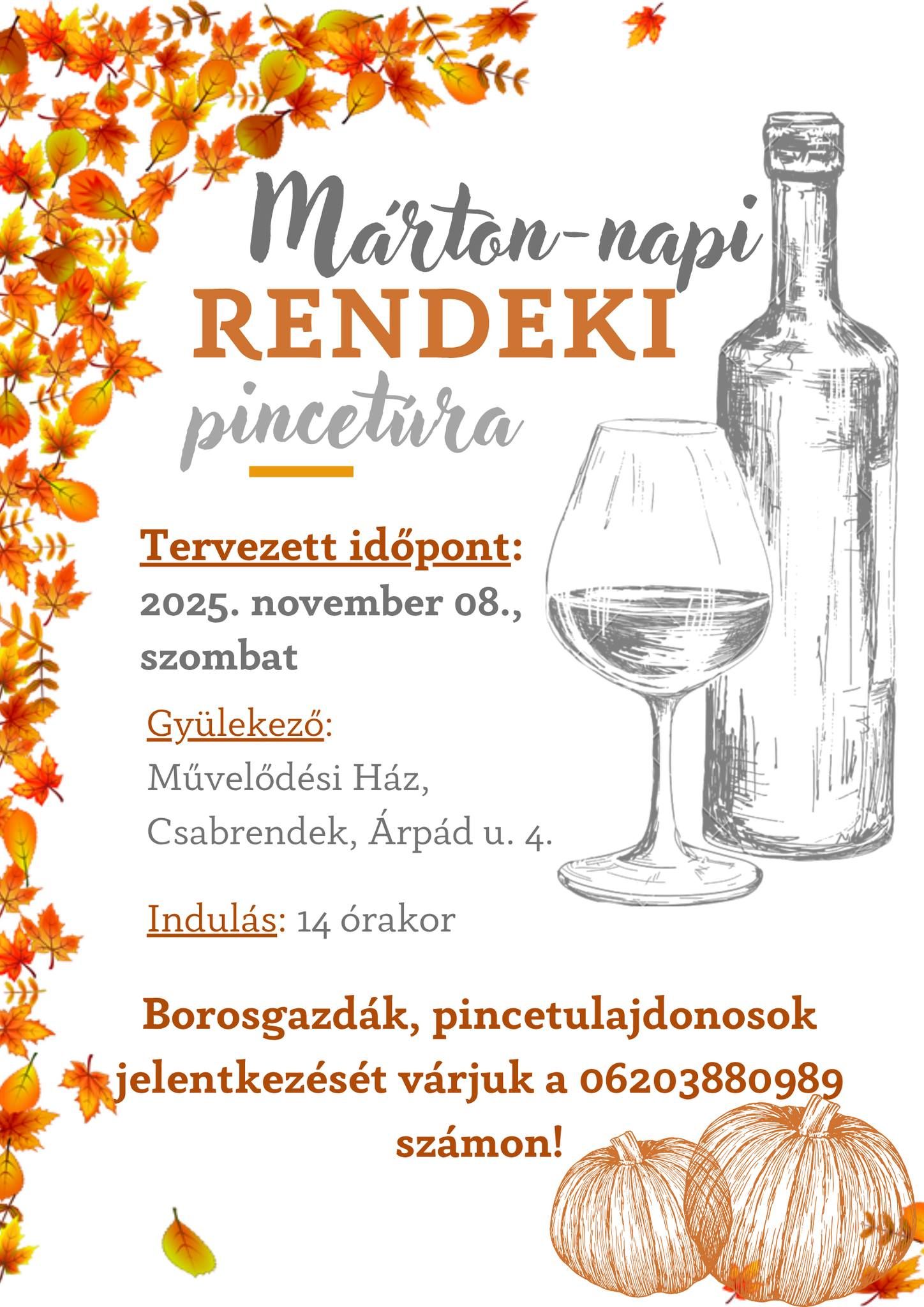 Márton napi pincetúra
