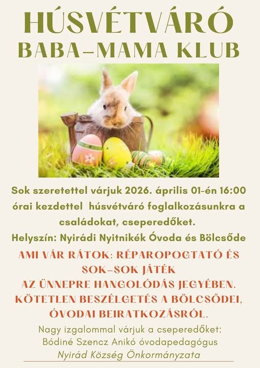 Húsvétváró baba-mama klub