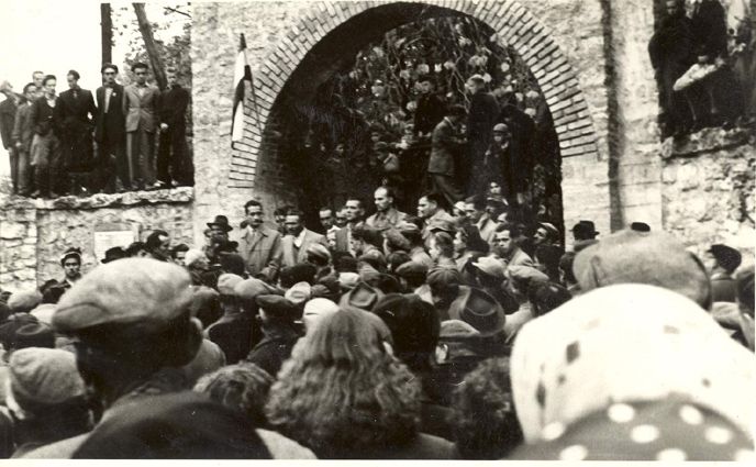 Sümeg-Népkert Forradalmi nagygyűlés 1956. októberében-ben