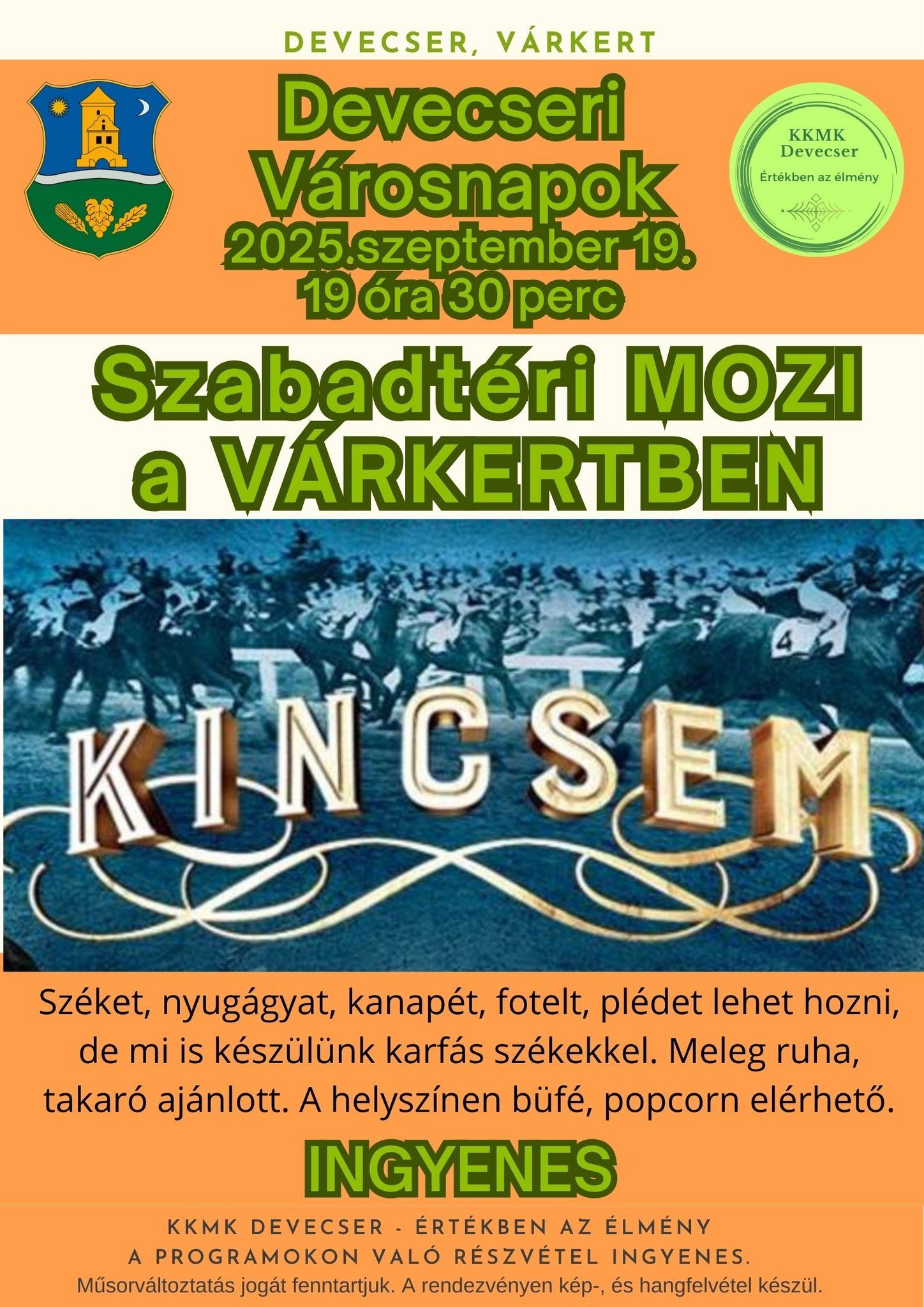 Nyári mozi a Várkertben