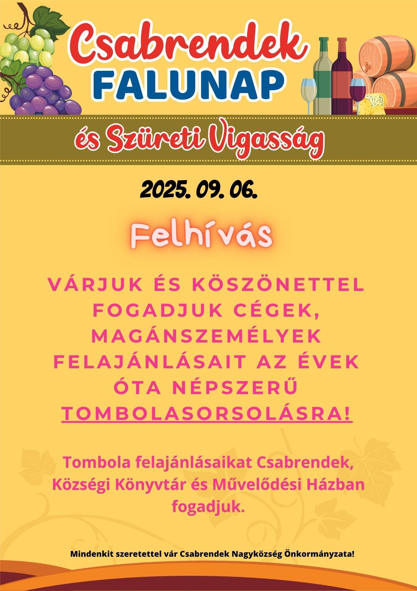 Falunap és Szüreti Vigasság Csabrendeken