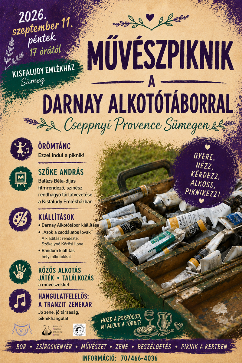 Művészpiknik a Darnay alkotótáborral