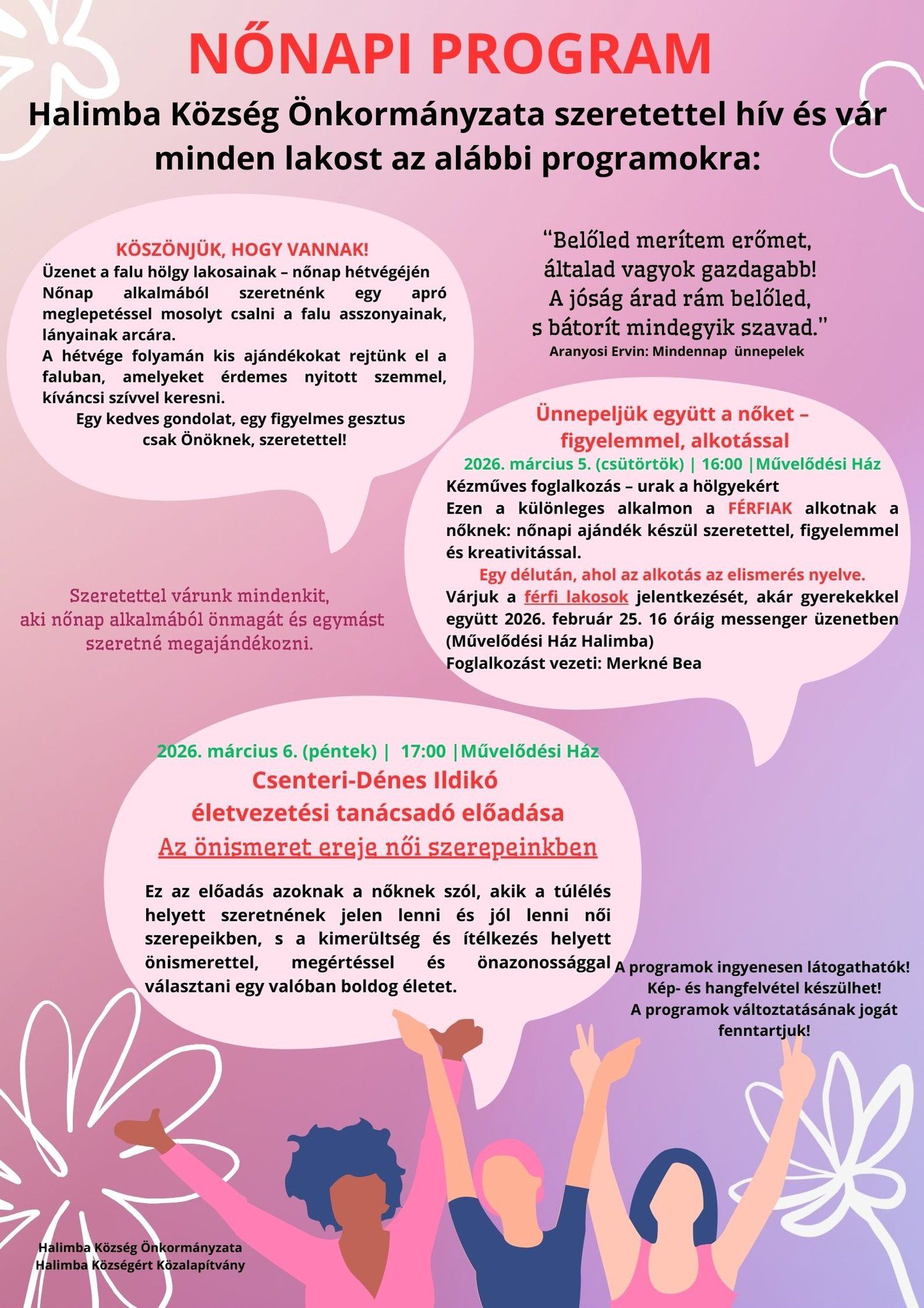 Nőnapi programok Halimbán