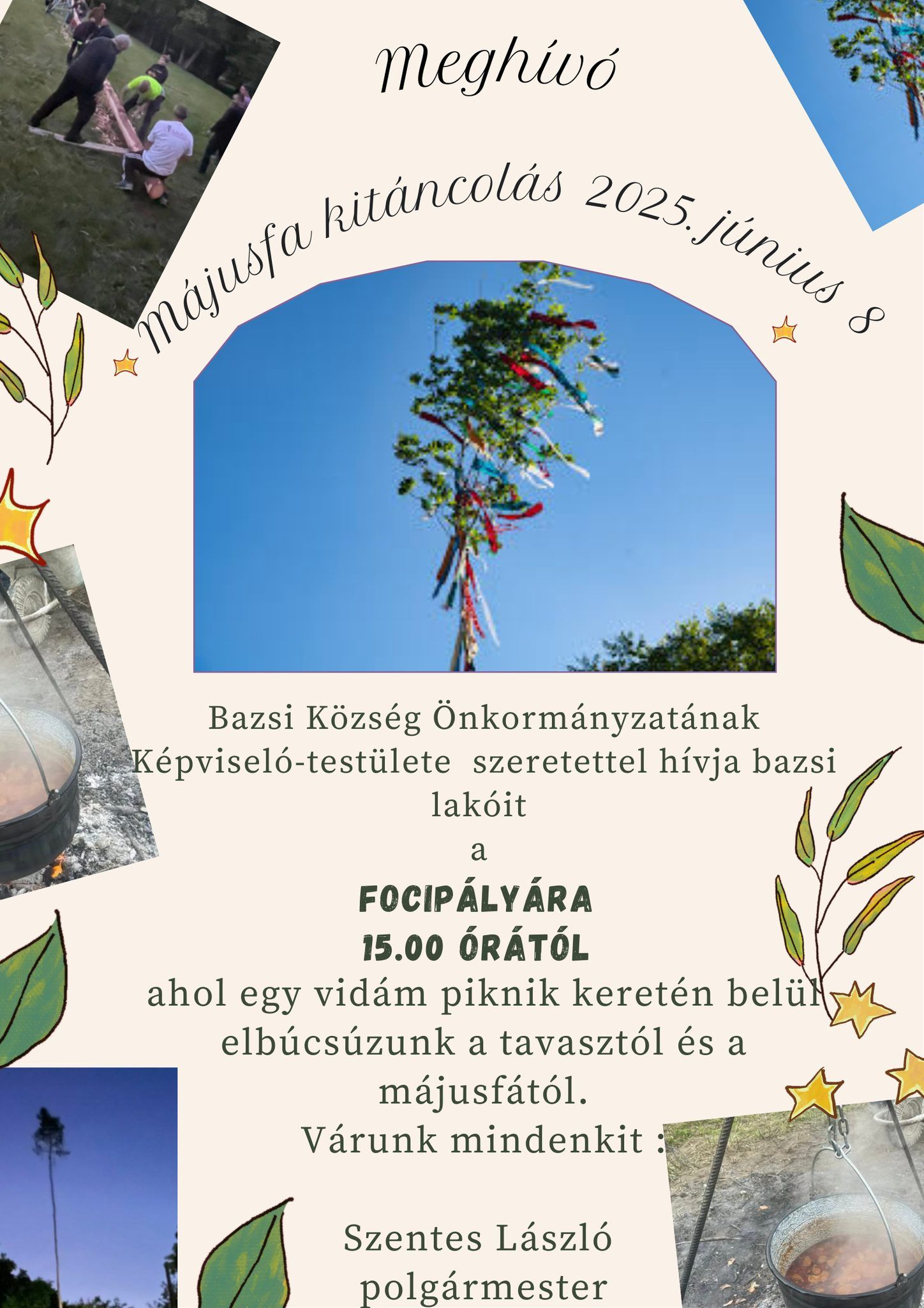 Májusfa kitáncolás