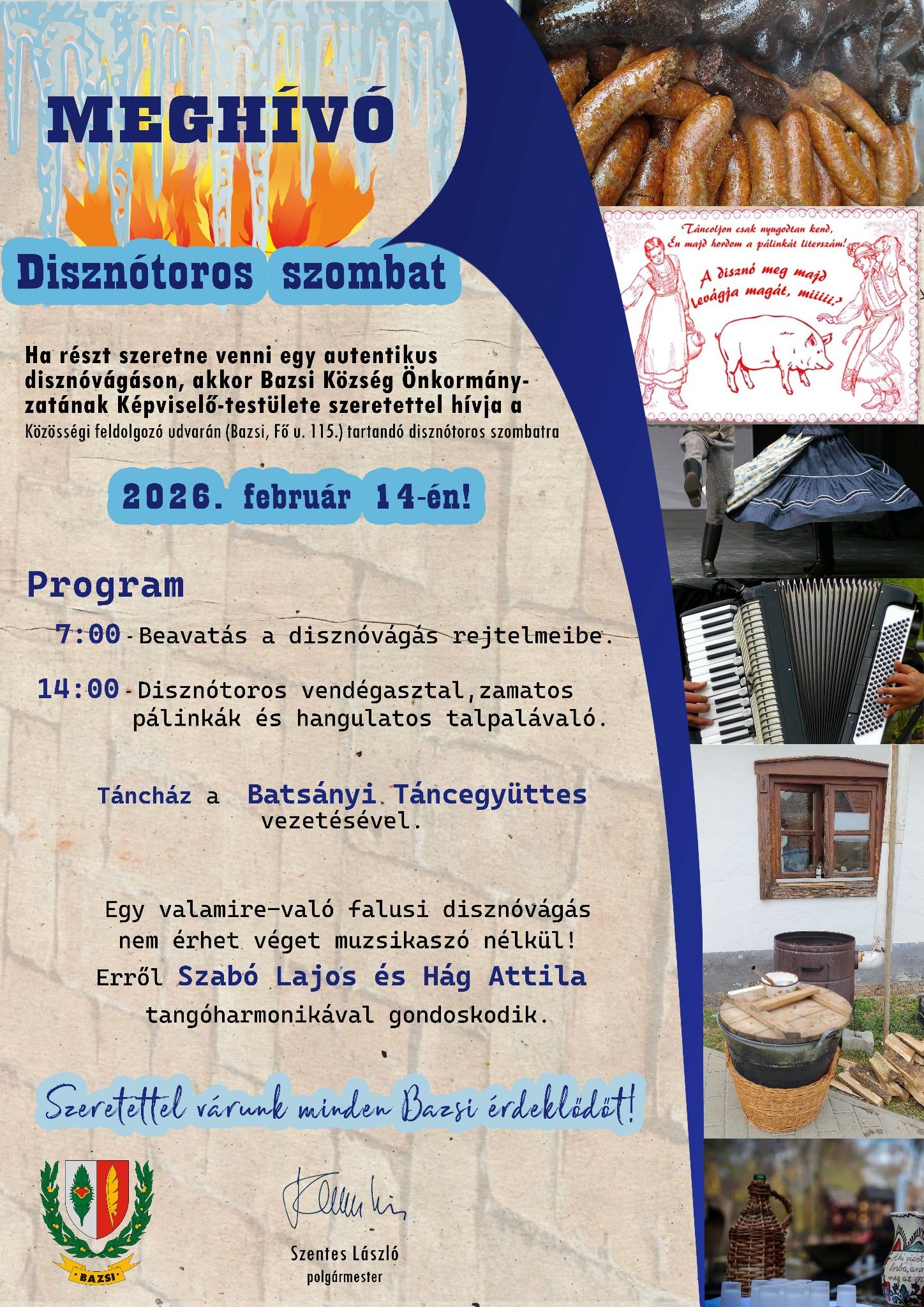 Disznótoros szombat Bazsiban