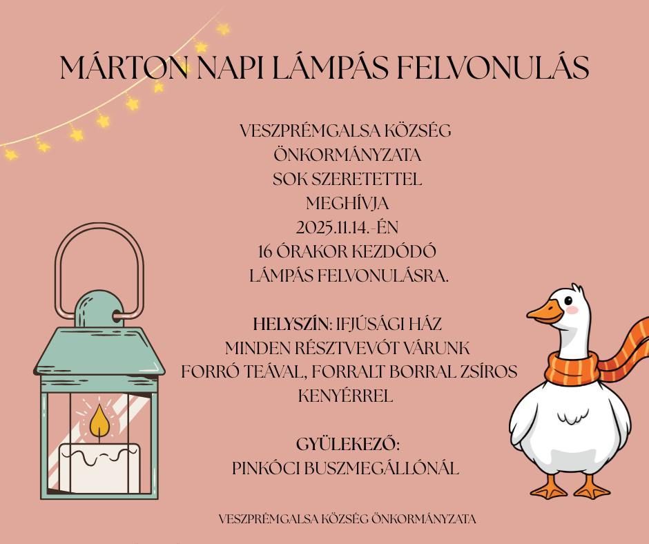 Márton napi felvonulás Veszprémgalsán