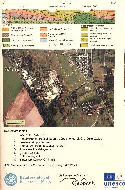 Magyarázó térkép a kovakőbánya területéről